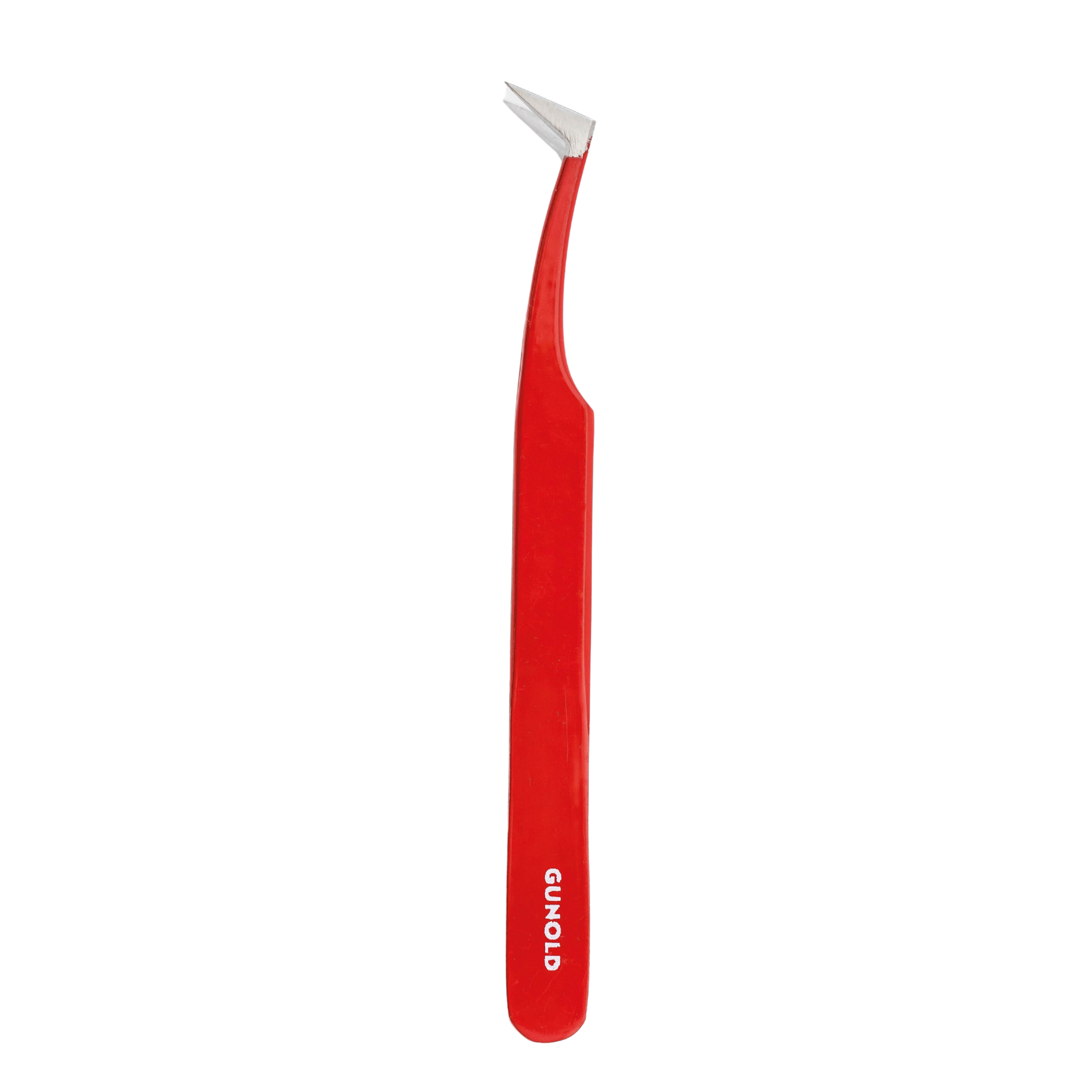 GUNOLD® TWEEZER, Pinzette, rot,
abgewinkelt, 11,5 cm