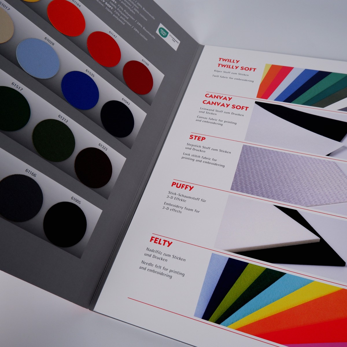 Colour card Effect materials