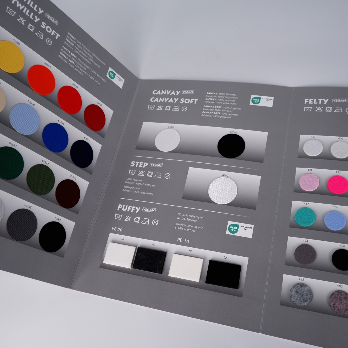 Colour card Effect materials