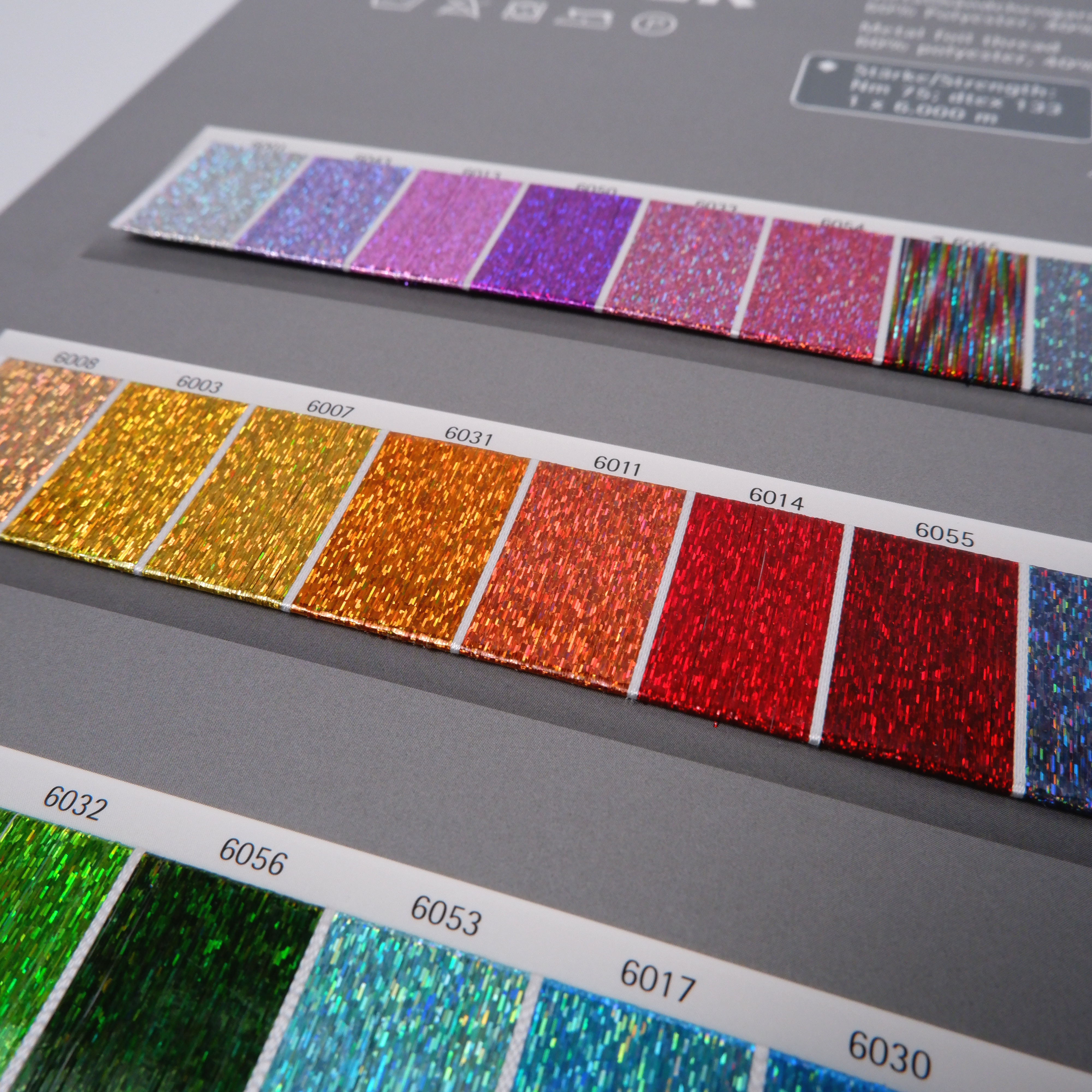 Colour card GLITTER
