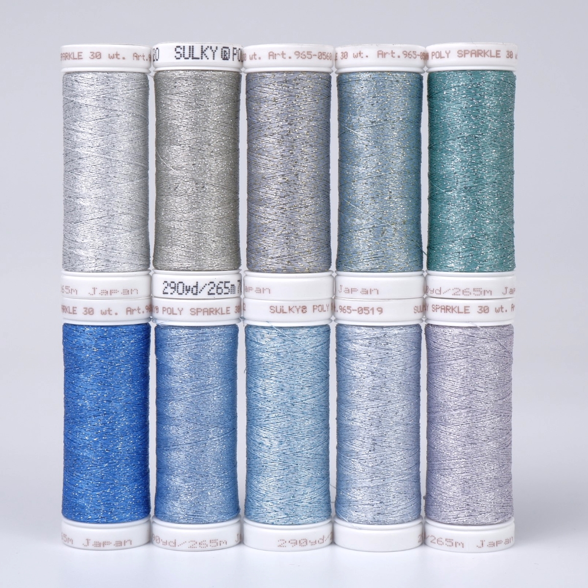SULKY POLY SPARKLE 30 - Frozen Sea (10x
265m Snap Spulen)