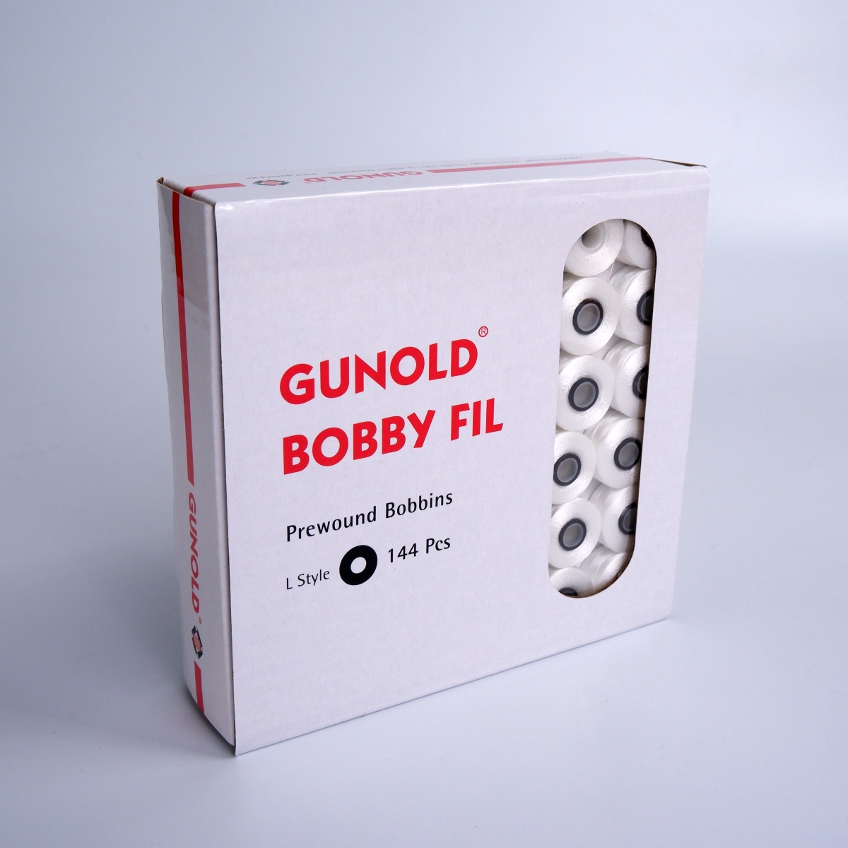 BOBBY FIL CORE MAGNETIC white, 144 spools with core, without side disc