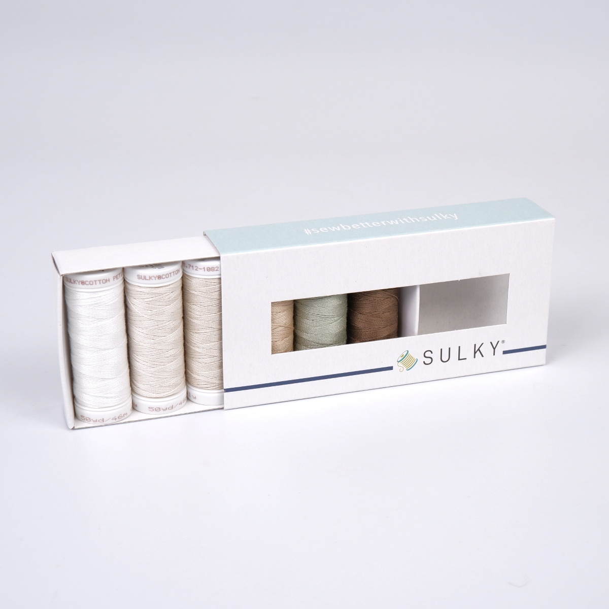 SULKY COTTON Petites 12 - NEUTRALS (6x
46m Snap Spulen)