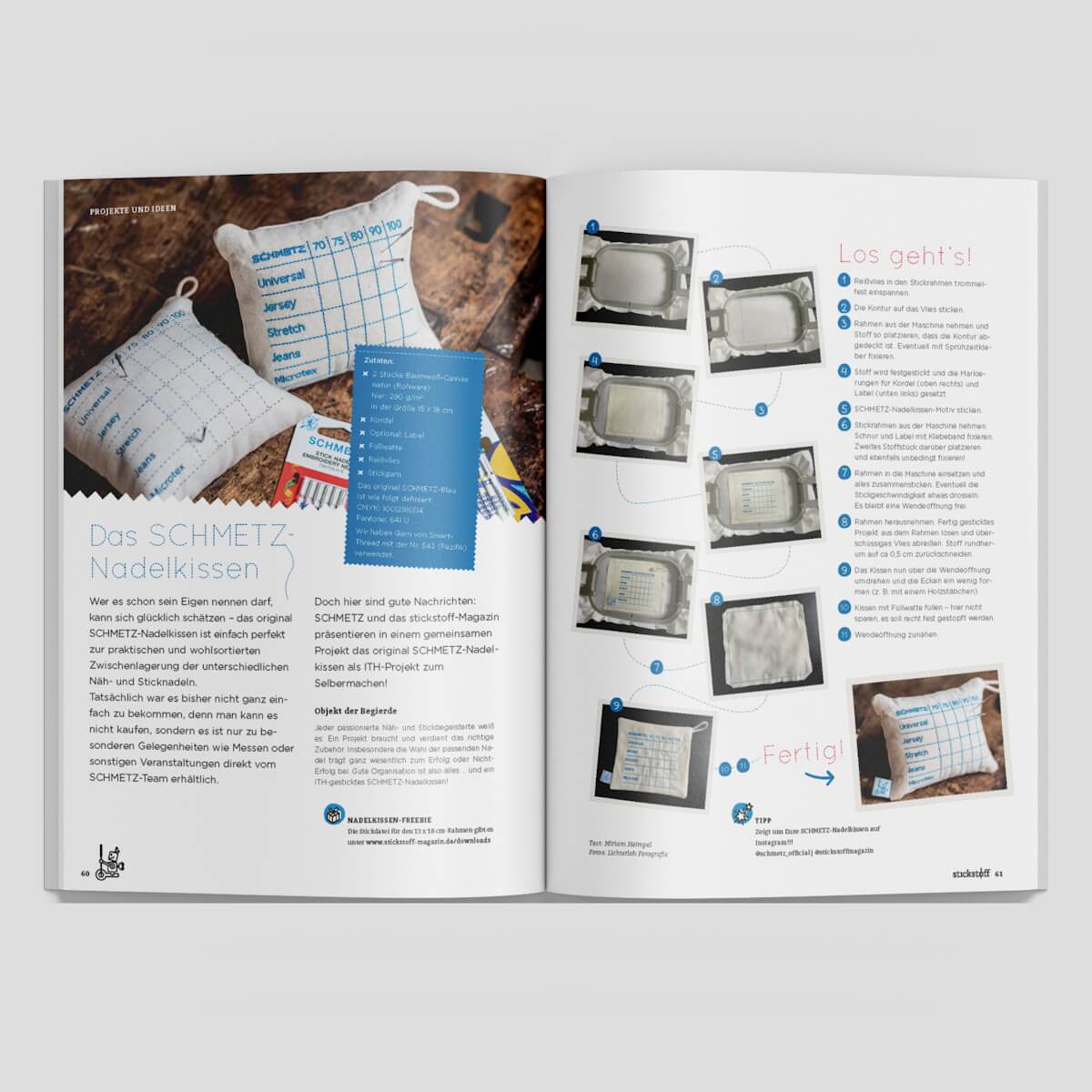 stickstoff-Magazin – Maschinensticken mit
Leidenschaft - Ausgabe 06 stickstoff-Magazin – Maschinensticken mit
Leidenschaft - Ausgabe 06