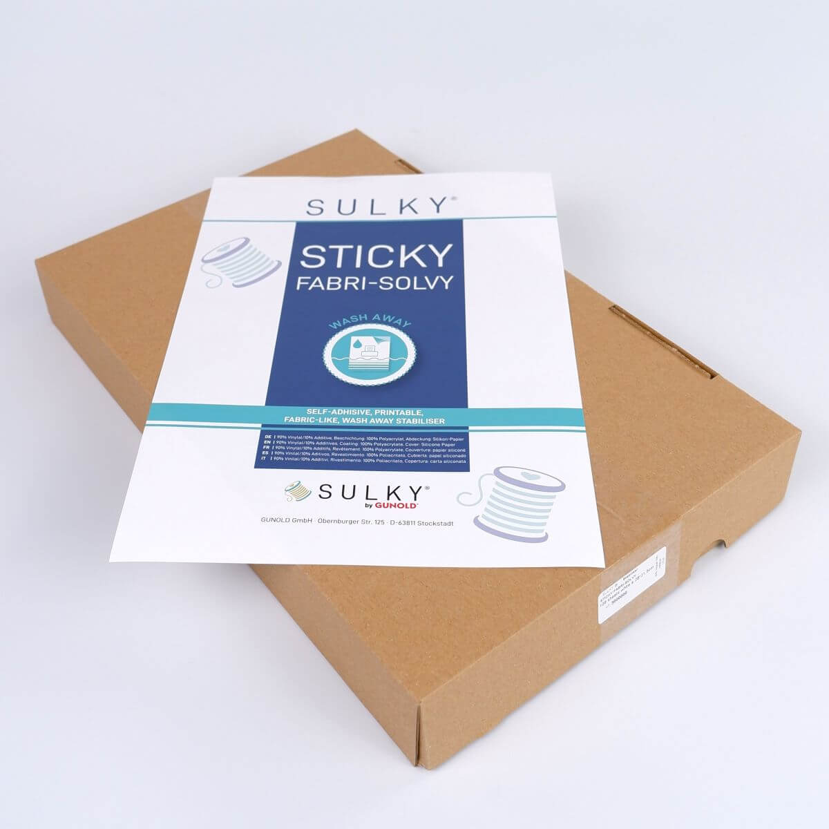 SULKY STICKY FABRI-SOLVY, 108 sheets á
21,5cm x 28cm