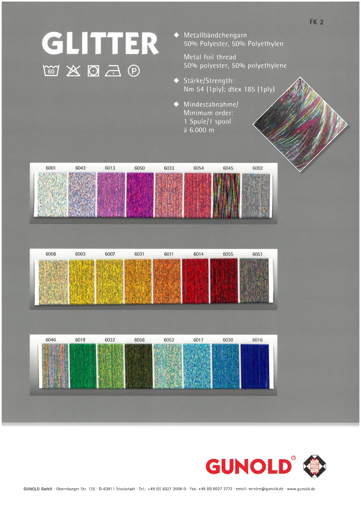 Colour card GLITTER