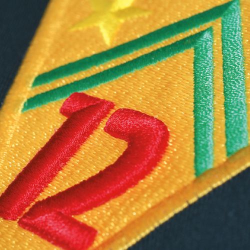 STEP "coloured" - Fabric in embroidery look -
Clearance sale
