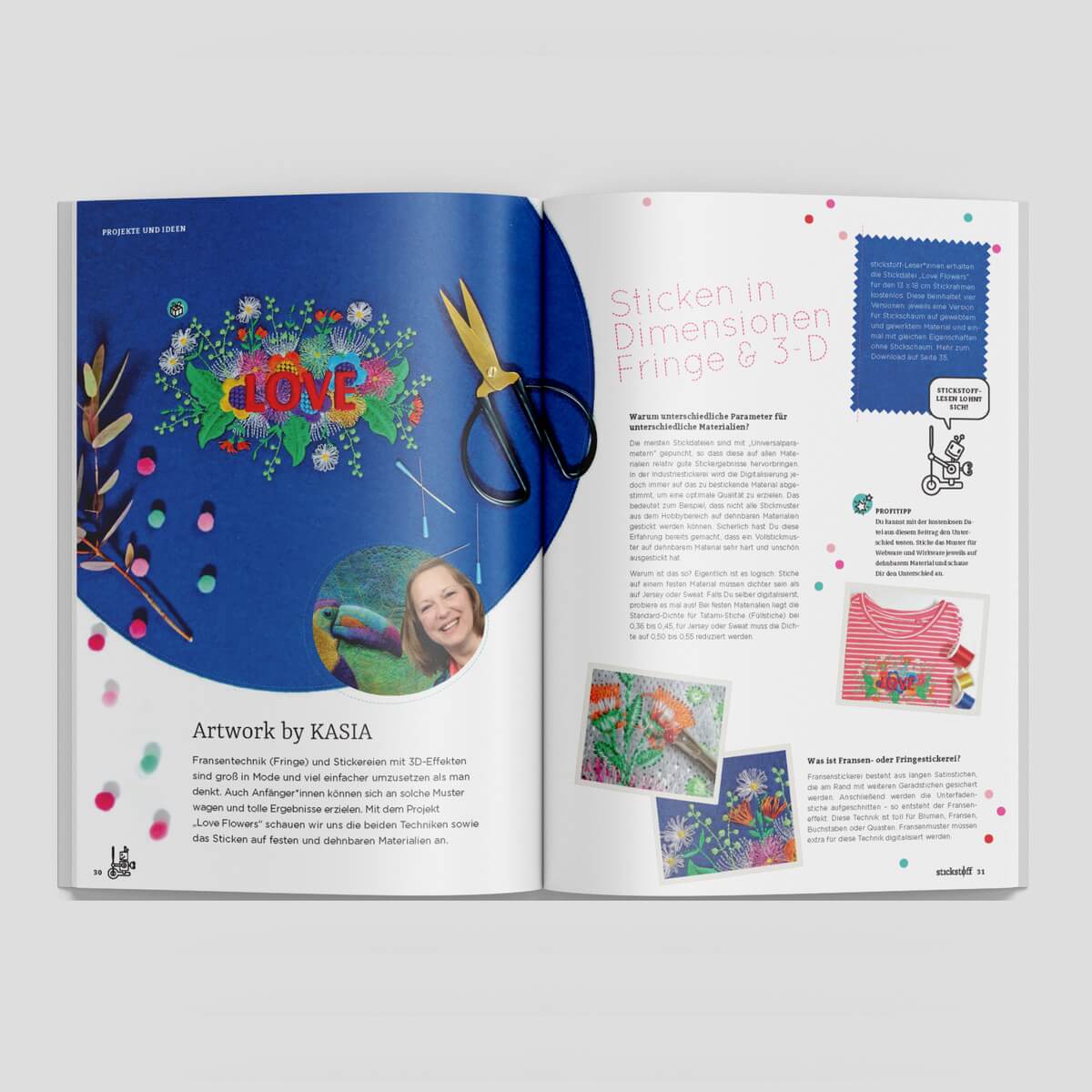 stickstoff-Magazin – Maschinensticken mit
Leidenschaft  - Ausgabe  05