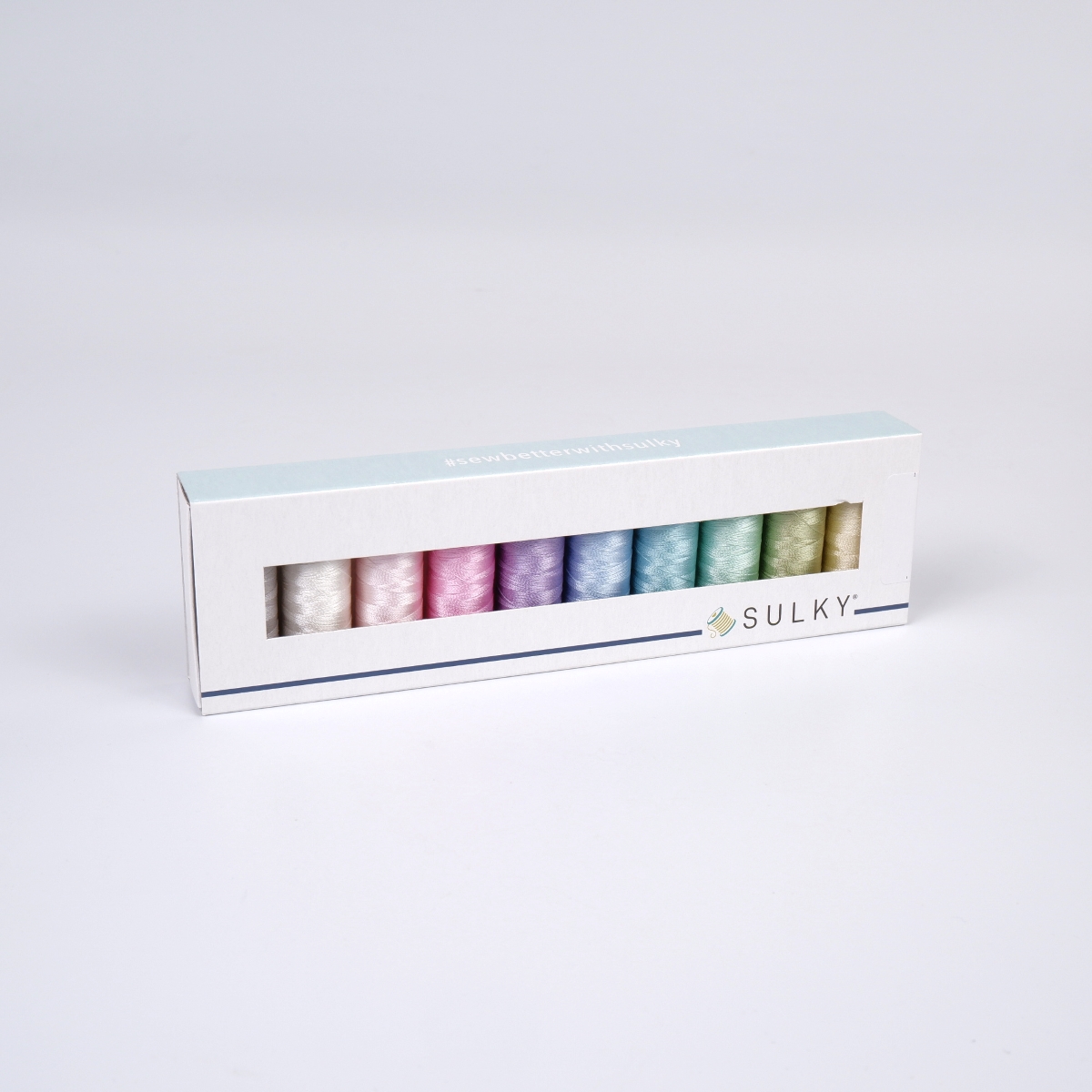 SULKY RAYON 40 - SWEET PASTELS (10x 225m
Snap Spulen) SULKY RAYON 40 - SWEET PASTELS (10x 225m
Snap Spulen)