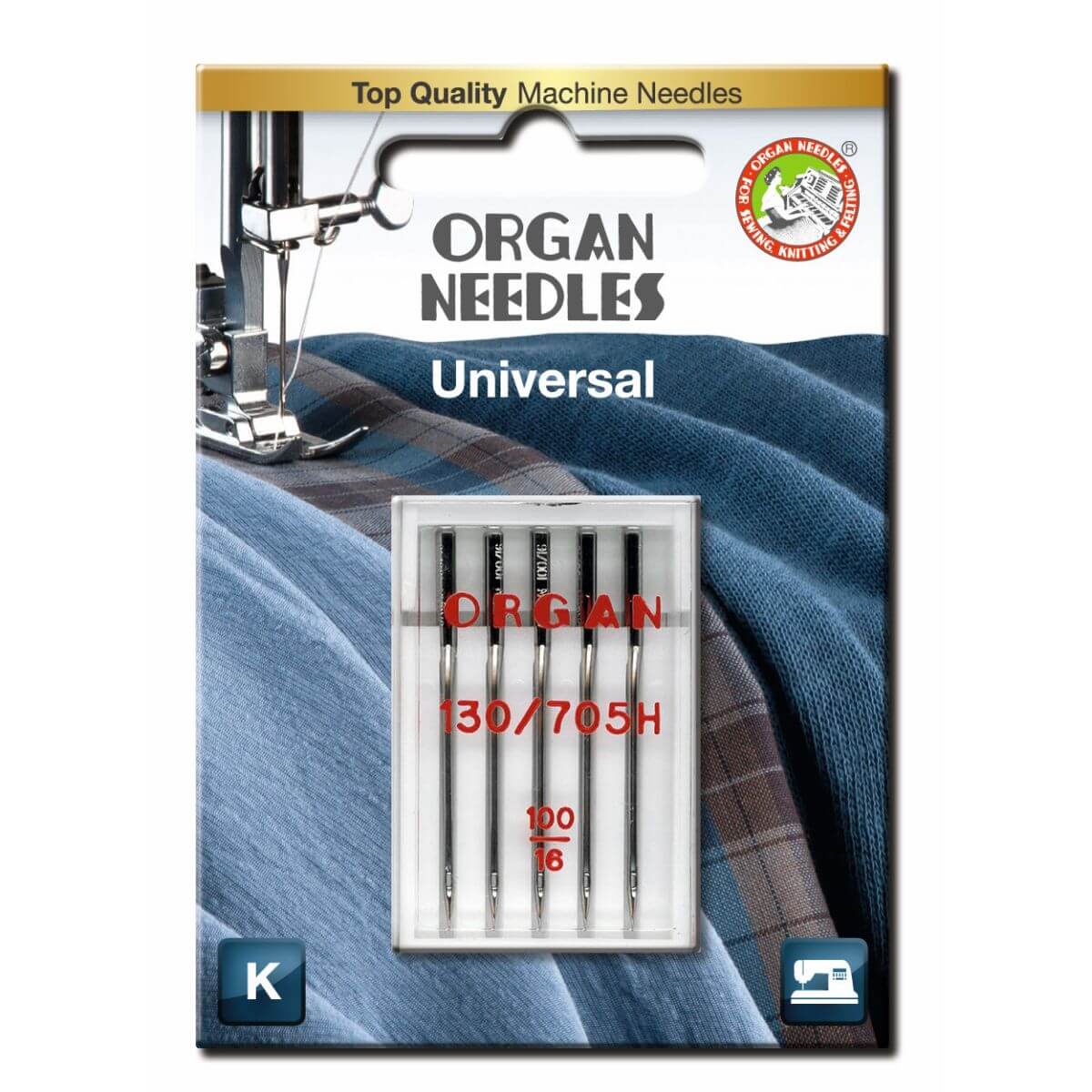 Organ Needles Universal Size 100