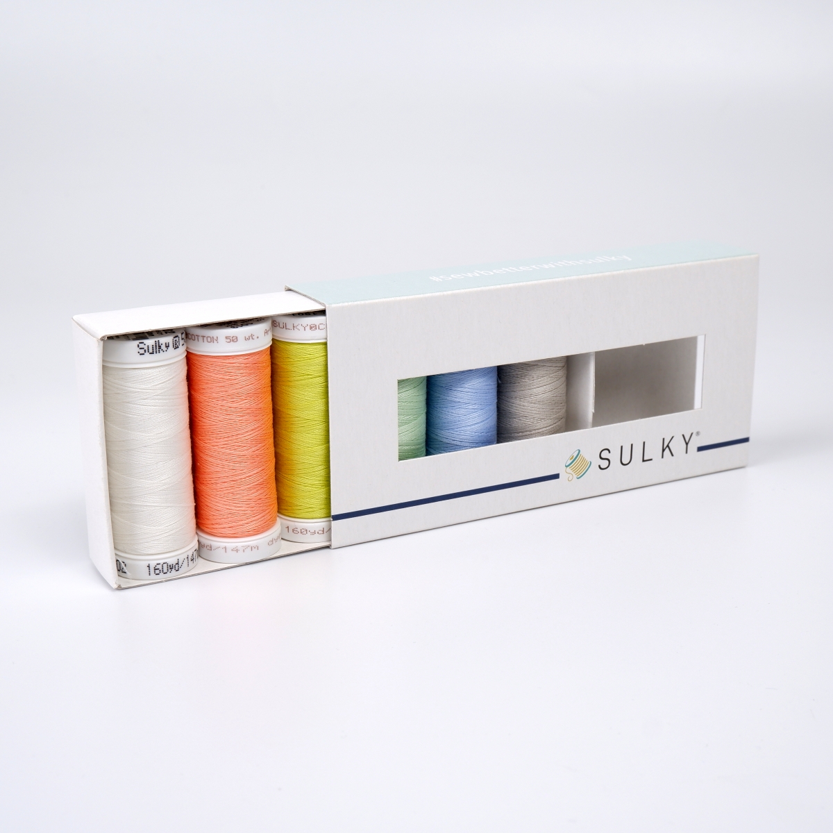 SULKY COTTON 50 - PASTEL SUMMER (6x
147m Snap Spools)