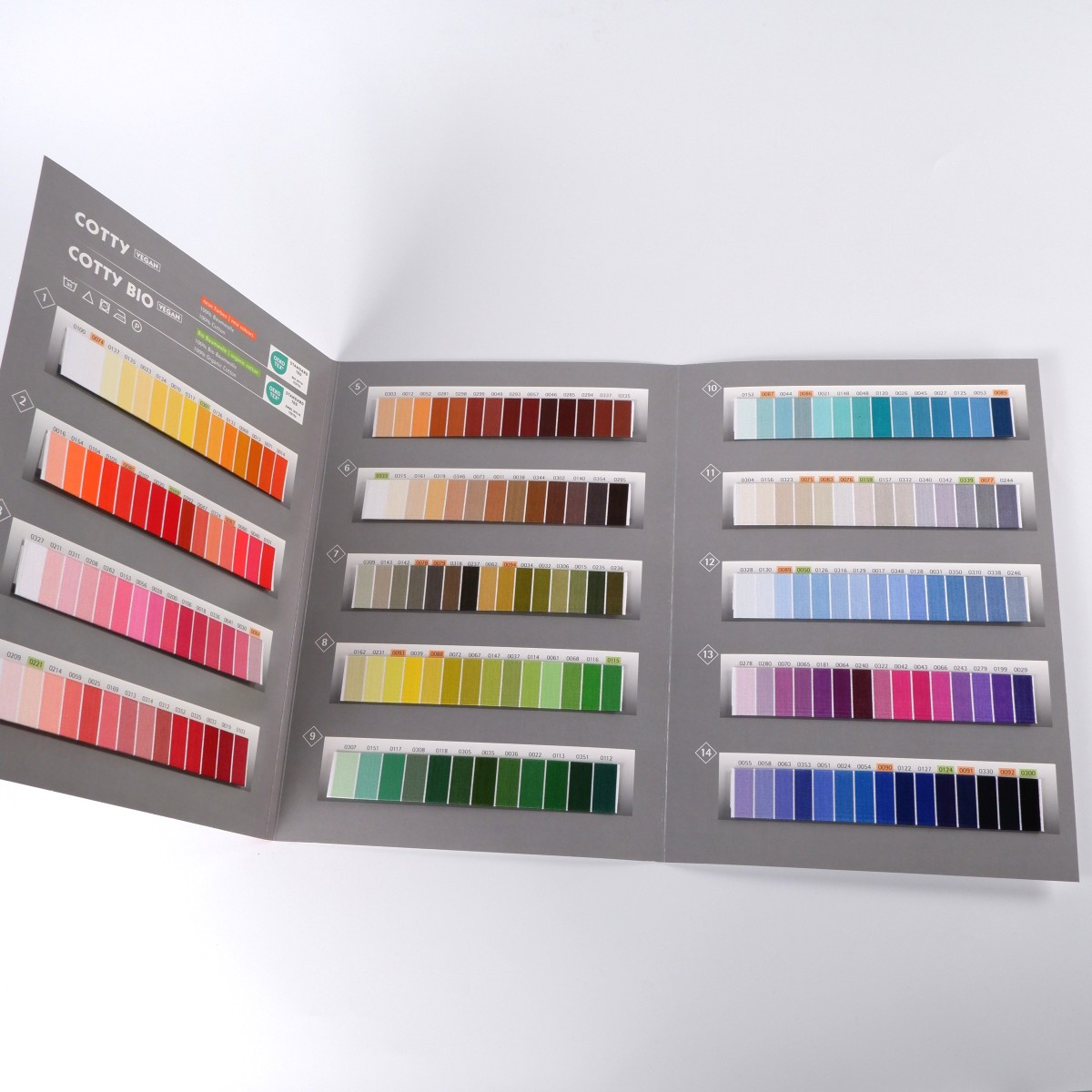 Colour card COTTY incl. COTTY BIO
