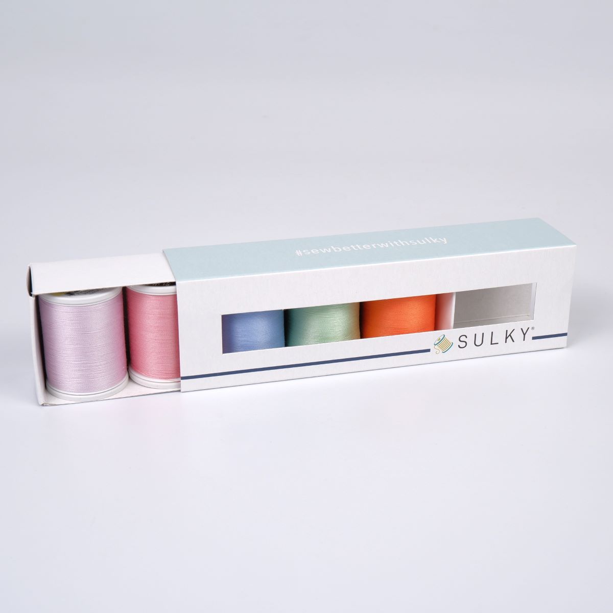 SULKY COTTON 30 - PASTEL (5x 450m King
Spulen) SULKY COTTON 30 - PASTEL (5x 450m King
Spulen)