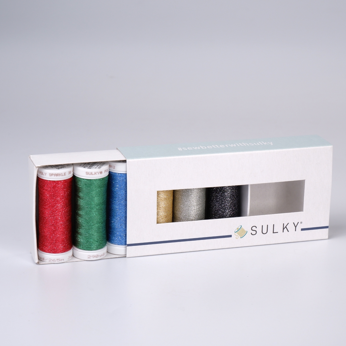 SULKY POLY SPARKLE 30 - X-MAS (6x 265m
Snap Spulen)
