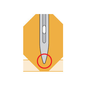 Needles DB x K5 coated with titanium-nitride, SES (medium ball point) - Size 60