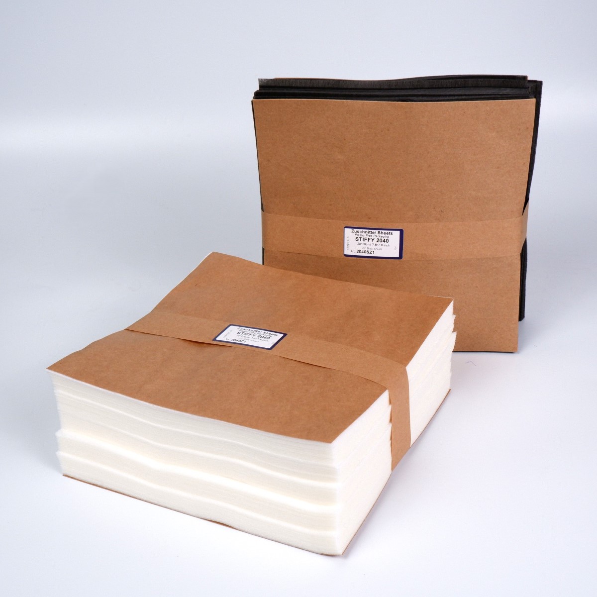 Zuschnitte - STIFFY 2040 schwarz, 20x20cm
(+/- 2% ), 250Stück