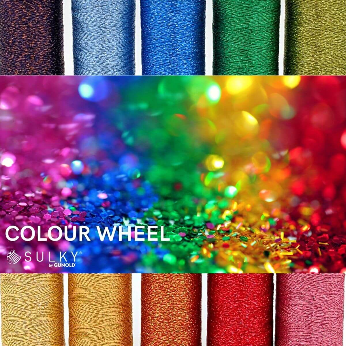 3001033_SULKY-POLY-STAR-Colour-Wheel_Emotion SULKY POLY SPARKLE 30 - Colour Wheel (10x
265m Snap Spulen)