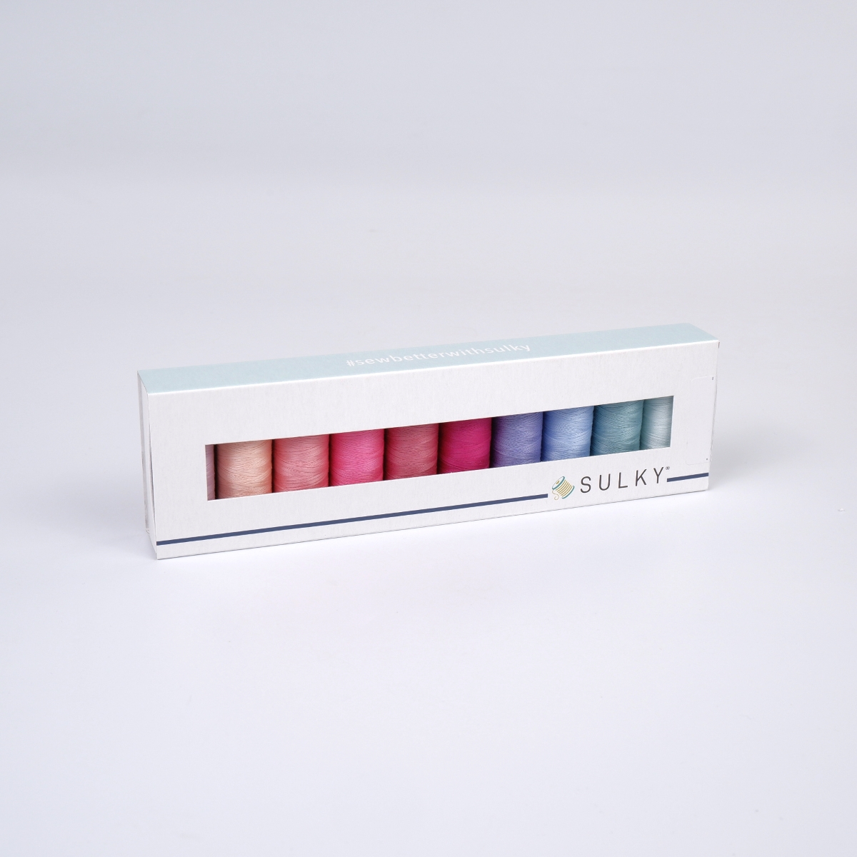 SULKY COTTON 50 - BLOOMS AND BREEZES
(10x 147m Snap Spools) SULKY COTTON 50 - BLOOMS AND BREEZES
(10x 147m Snap Spools)