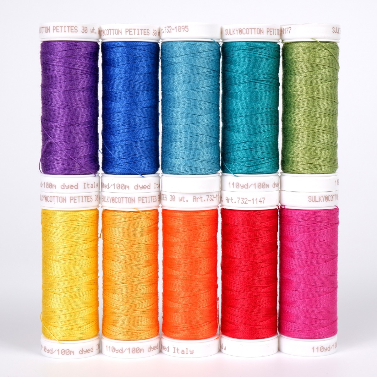 SULKY COTTON Petites 30 - COLOUR WHEEL
(10x 100m Snap Spools)
