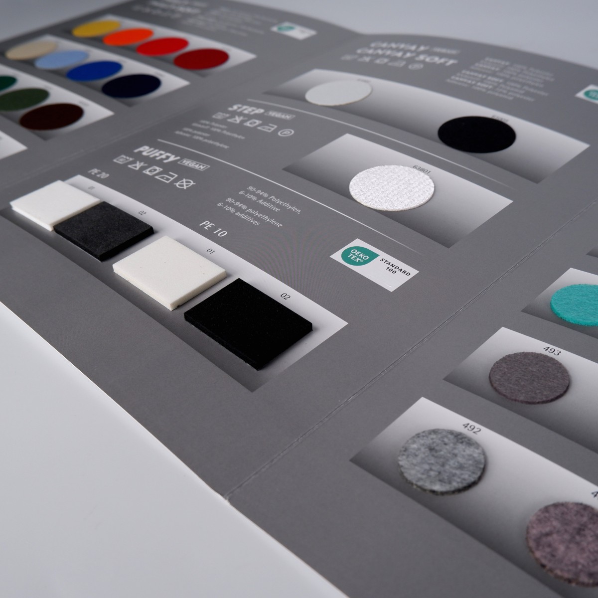 Colour card Effect materials