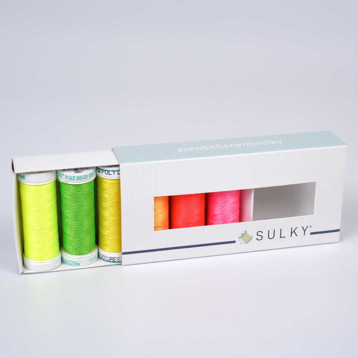 SULKY POLY DECO 40 - NEON (6x 225m Snap
Spulen)